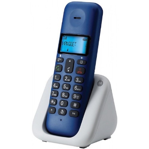 CORDLESS PHONES  T301 ROYAL BLUE/GREY SINGLE ΜΕ ΑΝΟΙΧΤΗ ΑΚΡΟΑΣΗ